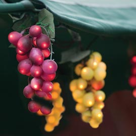 Purple &amp; Green Misty Grape Clusters Party String Lights - Garden String Light Strands &amp; Sets