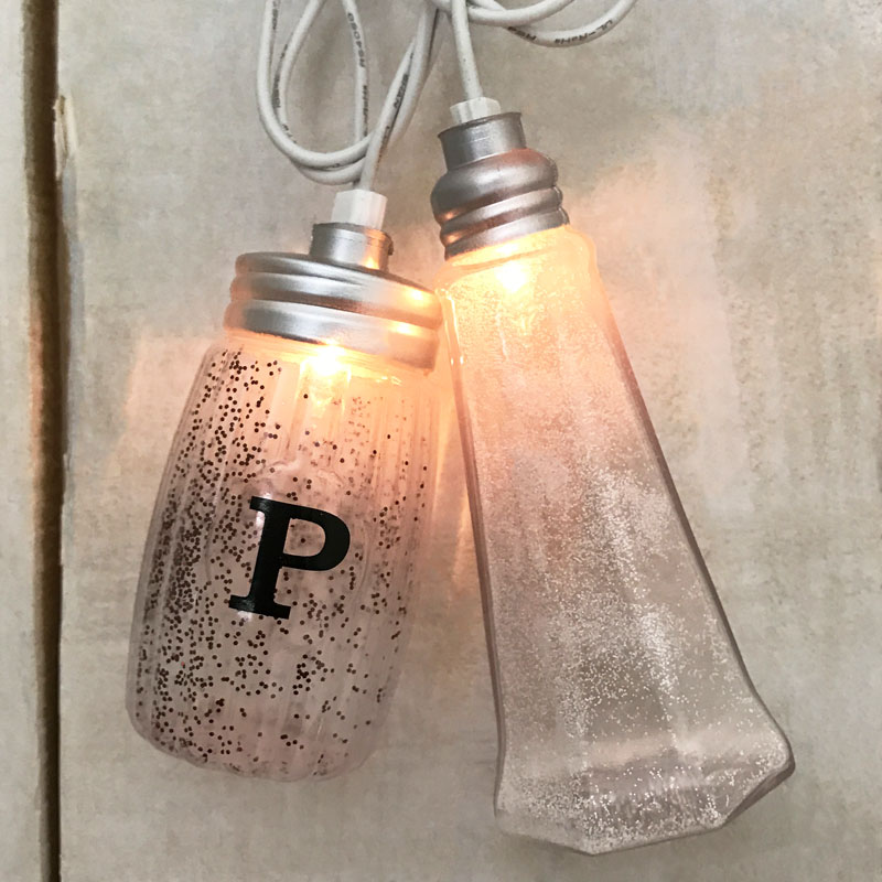 Salt & Pepper Shaker String Light Set