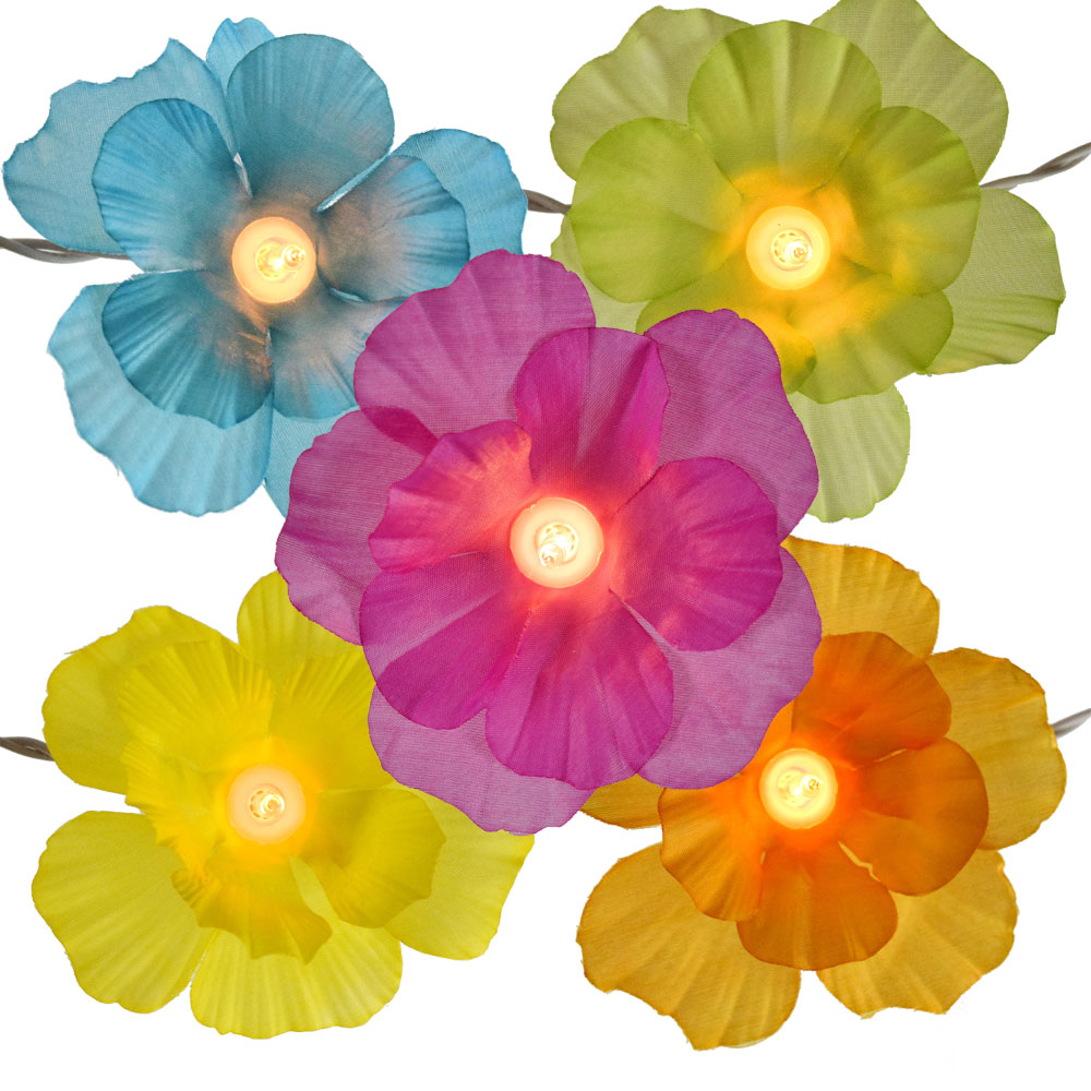 Hibiscus Flower Party String Lights