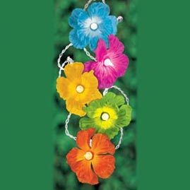 Hibiscus Flower Party String Lights - Garden Party String Light Strands &amp; Sets