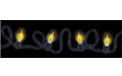 Flicker Lights with Black Cord - AI-0655