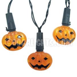 LED Halloween Pumpkin Party String Lights - 100 Lights - Halloween String Lights