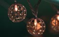 Beaded Copper Wire Ball Lantern Party String Lights