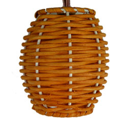 Natural Rattan Barrel Lantern Party String Light Set - Lantern Stringlight Strands