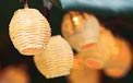 Natural Rattan Barrel Lantern Party String Light Set