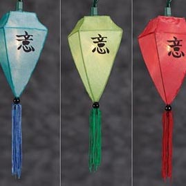 Chinese Lantern Fabric Party String Lights - Designer String Light Strands &amp; Sets