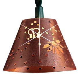 Copper Bee &amp; Flower Lamp Party String Lights - Designer String Light Strands &amp; Sets