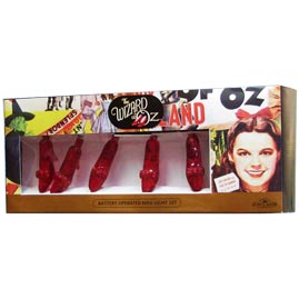 Wizard of Oz Ruby Slippers Battery Operated LED Party String Light Set - Movie Theme String Light Strands &amp; Sets