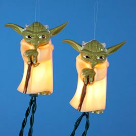 Star Wars Clone Wars Yoda Party String Lights - Movie Themed String Light Strands &amp; Sets