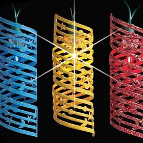Metal Spiral Party String Lights - Designer String Light Strands &amp; Sets