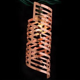 Metal Spiral Copper Stars Party String Lights - Designer String Light Strands &amp; Sets