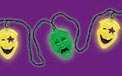 Mardi Gras Comedy &amp; Tragedy Mask Party String Lights