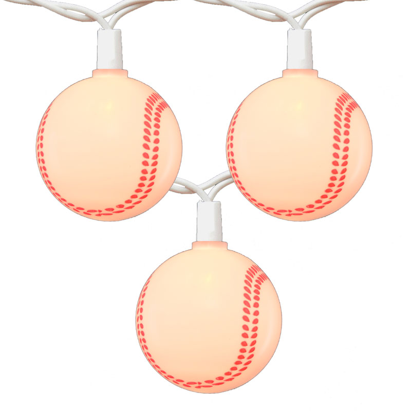 Baseball Party String Lights Novelty Lights 10 Lights