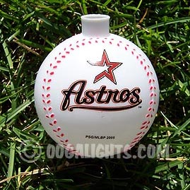 Houston Astros MLB Baseballs Party String  Lights - MLB Baseball Party Lights &amp; String Lights