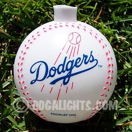 Los Angeles Dodgers MLB Baseballs Party String Lights - MLB Baseball Party Lights &amp; String Lights