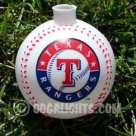 Texas Rangers MLB Baseballs Party String Lights - MLB Baseball Party Lights &amp; String Lights