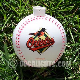 Baltimore Orioles MLB Baseballs Party String Lights - MLB Baseball Party Lights &amp; String Lights