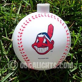 Cleveland Indians MLB Baseballs Party String Lights - MLB Baseball Party Lights &amp; String Lights