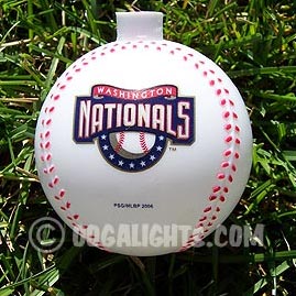 Washington Nationals MLB Baseballs Party String Lights - MLB Baseball Party Lights &amp; String Lights