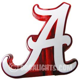 Alabama Crimson Tide "A" NCAA College Logo Party String Lights - NCAA Logo Party Lights