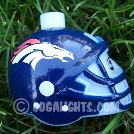 Denver Broncos NFL Football Helmet Party String Lights - NFL Football Party Lights &amp; String Lights
