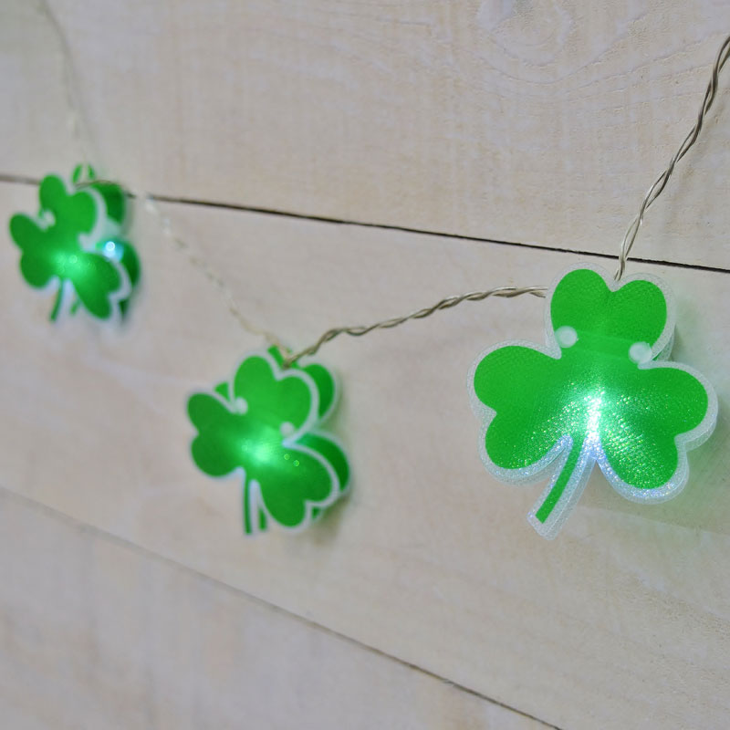 shamrock st patrick day lights