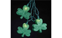 3" Glitter Shamrock Party String Light Set - UL4228
