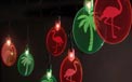 Tropical Island Silhouettes Party String Lights
