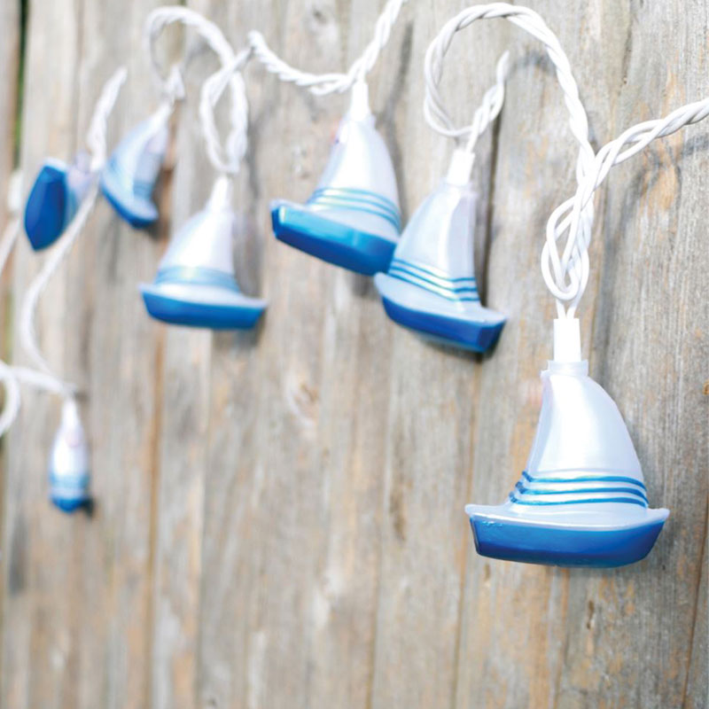 Sailboat Novelty Party String Lights 10 Lights