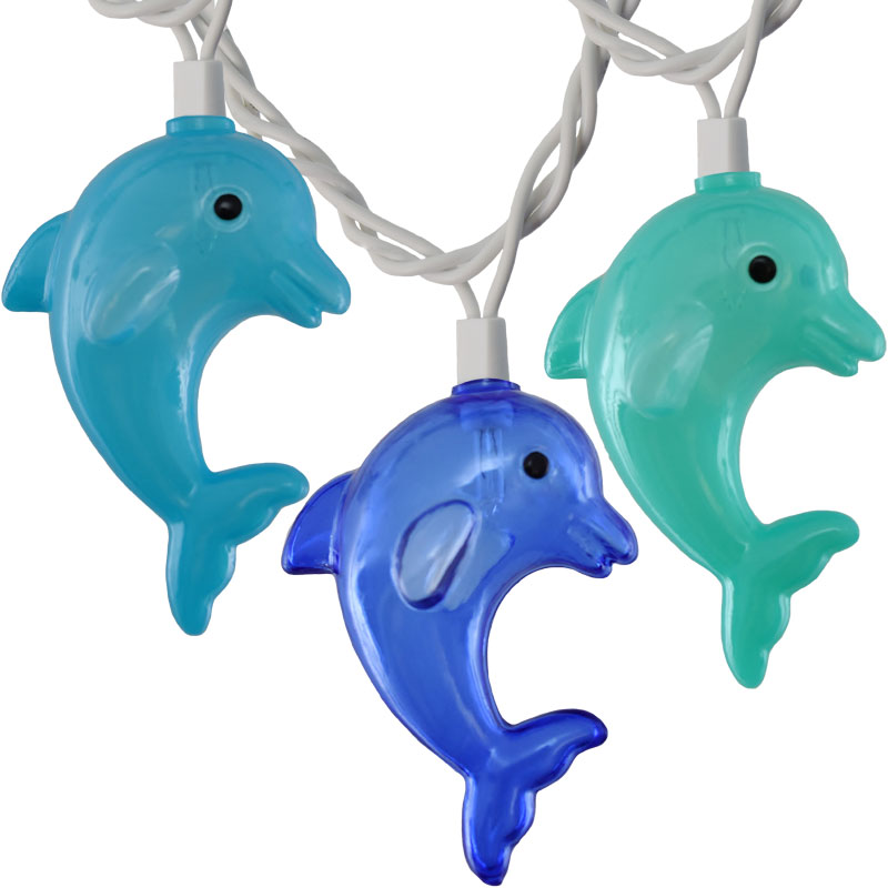 Dolphin Novelty Party String Lights - 10 Lights
