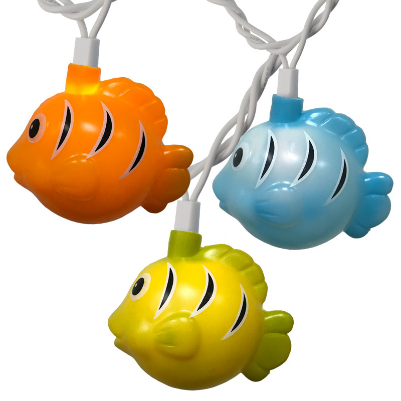 Colorful Tropical Fish Party String Lights
