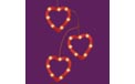 Heart Sculpture Party String Light Set