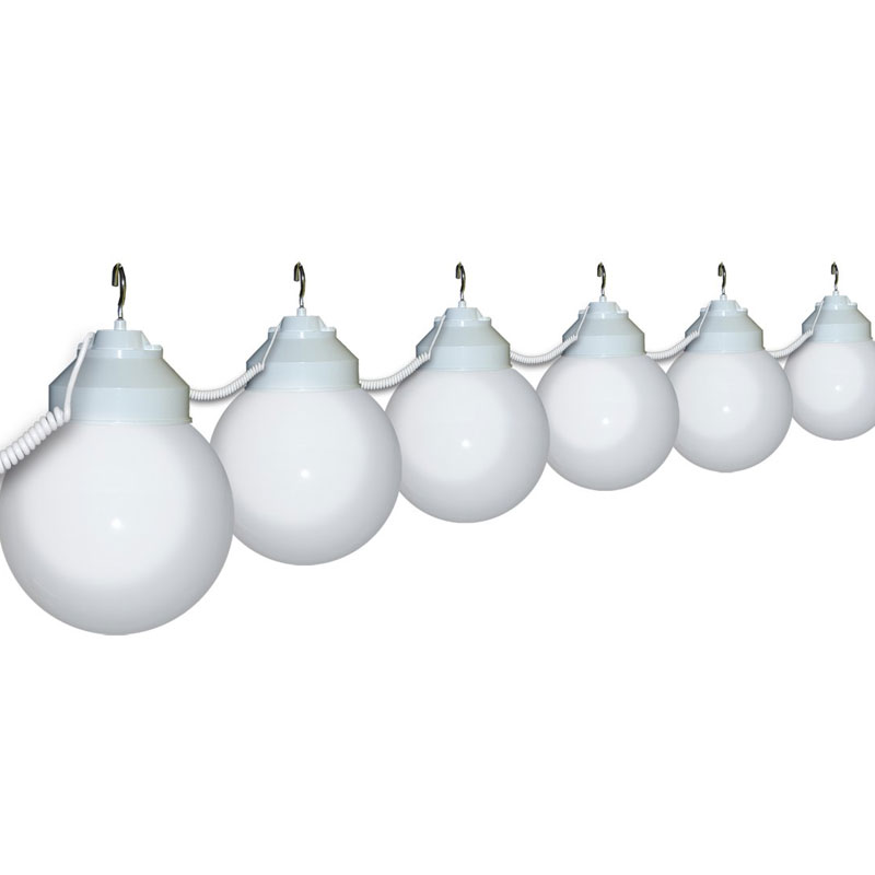 6 quot white globe string light set 6 quot white globe string light set