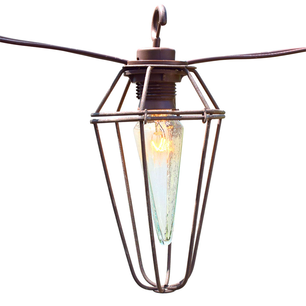 Vintage Wire Cage Lights