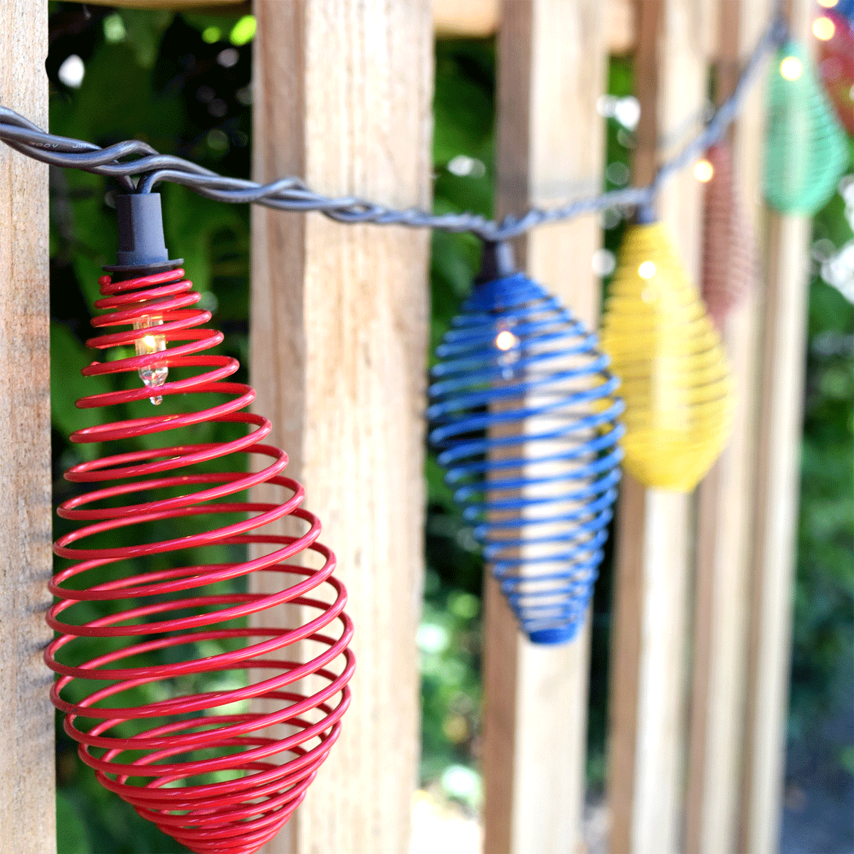 Multi Color Metal Spiral Tear Drop Strin Lights 10