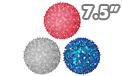 Red White &amp; Blue Sphere Party Lights - 7.5" - SPHERE-75-RWB