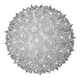 6" Mini Hanging Starlight Sphere - 50 Lights - Clear - Twinkling Light Spheres &amp; Reflective Globes