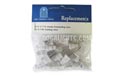 Replacement Starlight Sphere Light Bulbs - Shimmering Clear w/ White Base - 20 Pack