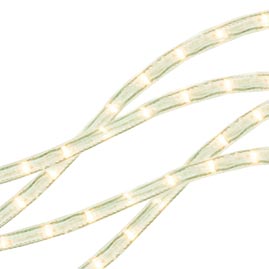 18' Rope/Tube Light - 1/2" Diameter - Clear - Ropelights &amp; Tube Lights