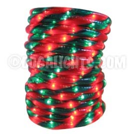 18' Rope/Tube Light - 3/8" Diameter - Red/Green - Ropelights &amp; Tube Lights