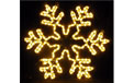 24" x 24" Snow Flake Rope Light Motif - HSM-SNOWFA24