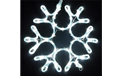 18" Pure White Festive Rope Light Snowflake - 903019