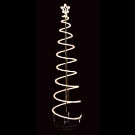 6' Spiral Rope Light Christmas Tree - Clear Lights - Christmas Rope &amp; Tube Lights