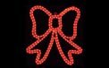 22" Red Christmas Bow Rope Light Motif - HSM-BOW