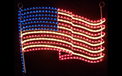 American Flag Rope Light Motif - HSM-FLAG