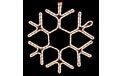 48" Snow Flake Rope Light Motif