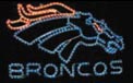 Denver Broncos NFL Football Logo Rope Light Motif