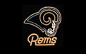 St. Louis Rams NFL Football Logo Rope Light Motif - 142-0009