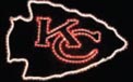Kansas City Chiefs NFL Football Logo Rope Light Motif - 142-0013