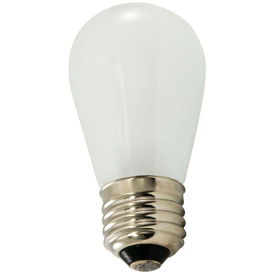 Frosted White Light Bulbs - 25 Pack